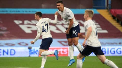 Gana el City ante el Aston Villa y se perfila en solitario al título