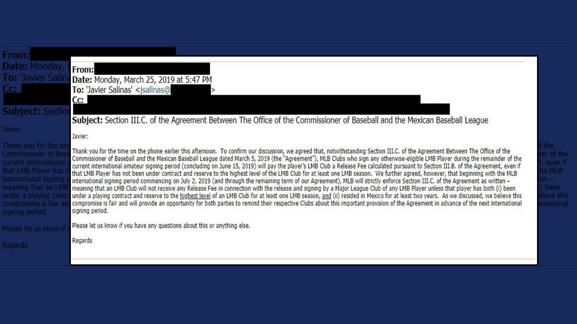 MLB advierte a la LMB sobre los requisitos para firmar peloteros en GL