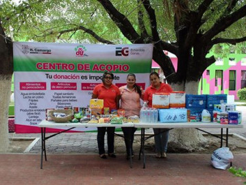 Instalan centro de acopio den Camargo