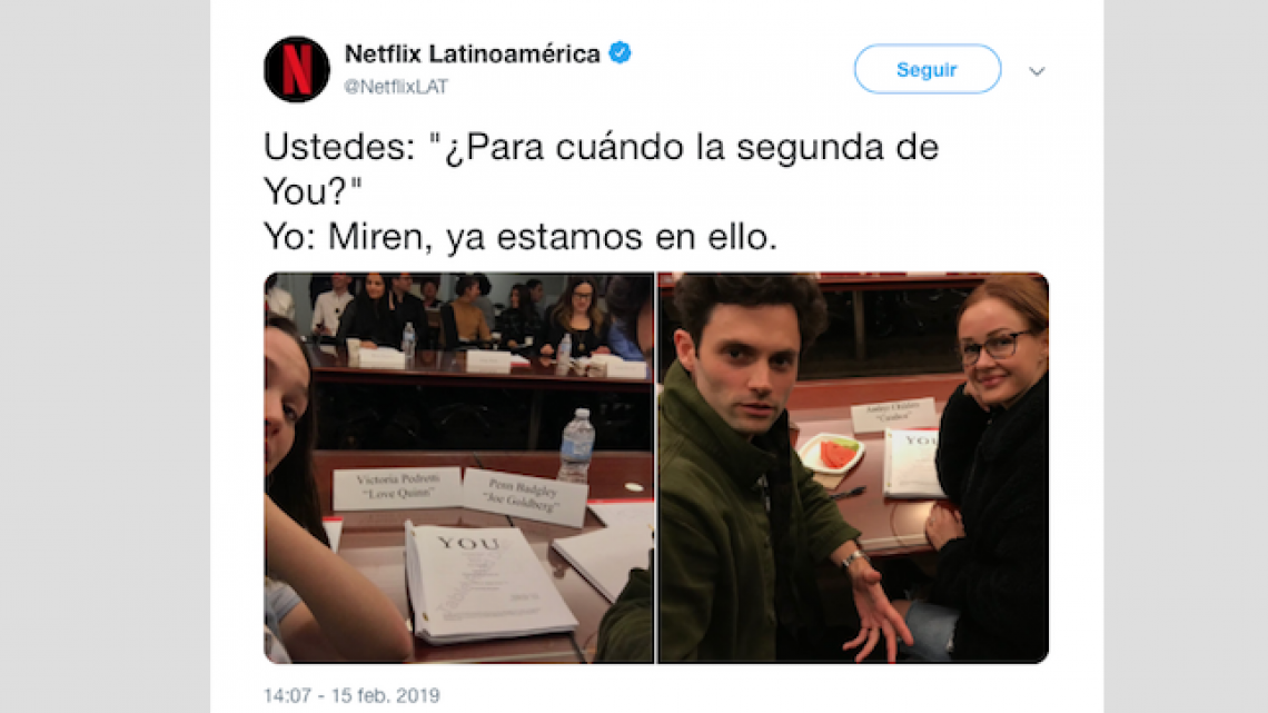 Segunda temporada de "You" ya está en producción