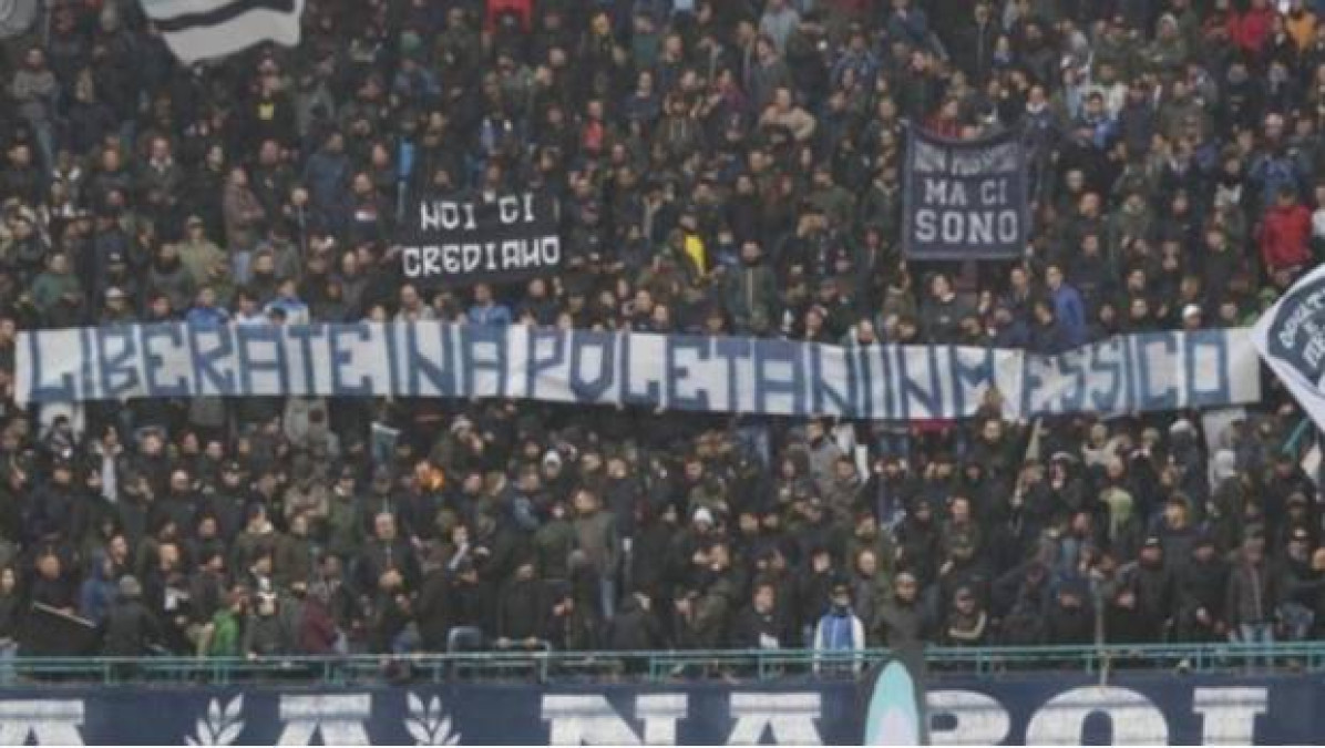 Afición del Napoli pide liberar a italianos desaparecidos en Jalisco