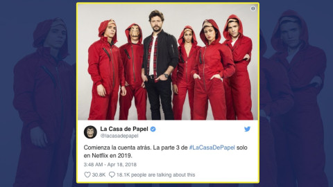 ¡Habrá tercera temporada de La Casa de Papel!