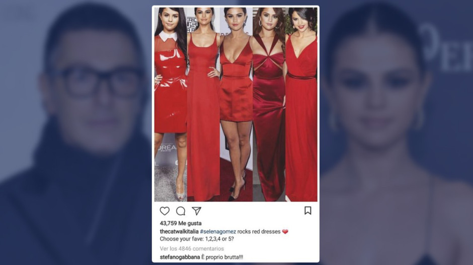 Stefano Gabbana dice que Selena Gómez es fea 