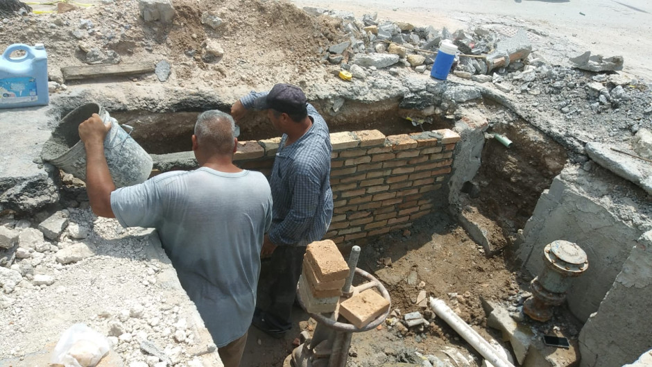 Reparó COMAPA caja de válvulas en San Valentín