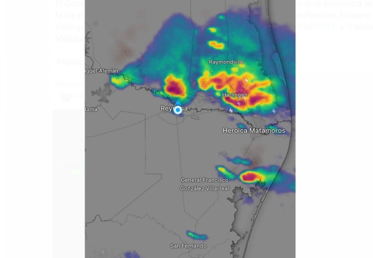 Actualización de condiciones climatológicas para Reynosa 