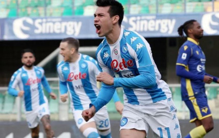'Chuky' Lozano hace historia al marcar el gol más rápido del Napoli 