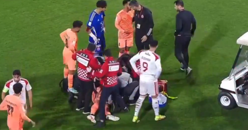 Andy Delort se convulsiona durante partido en Qatar 