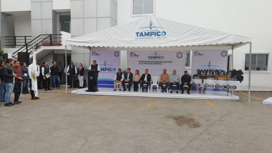 Equipan a la policía estatal acreditable asignada a Tampico