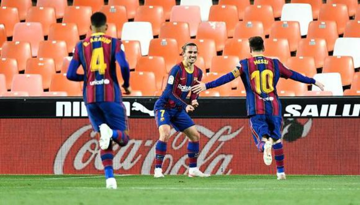 Remontada del Barcelona al Valencia en Mestalla