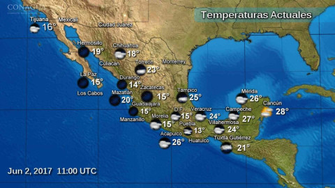Continuarán las lluvias en varios estados del país