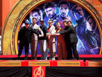 ‘Avengers’ dejan su huella en el Paseo de la Fama
