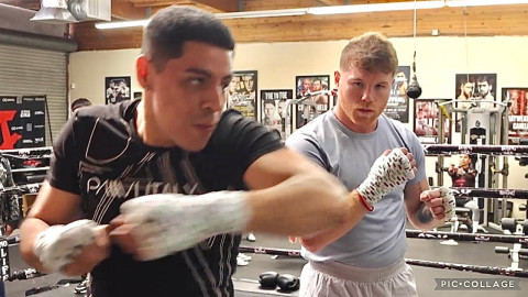 Eduin Caz, vocalista de Grupo Firme entrena con ‘Canelo’ Álvarez