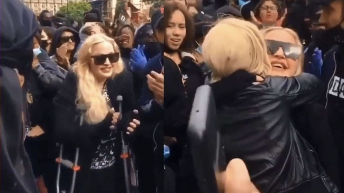 Madonna se une a protestas de Black Lives Matter en Londres 