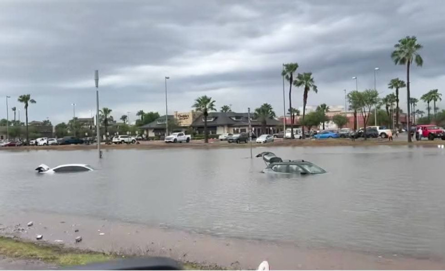 Intensas lluvias provocan inundaciones y cortes de energía en McAllen