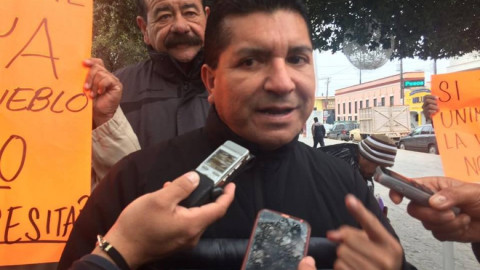 Francisco Chavira encabeza manifestación en Matamoros