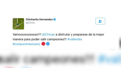 Felicita Chicharito a las Chivas por llegar a la Final de la Liga MX