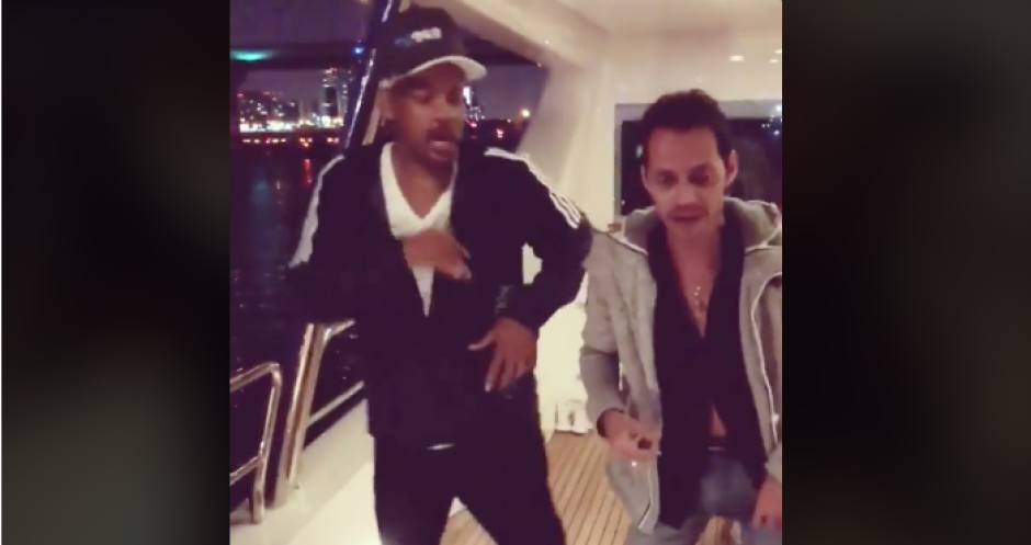Marc Anthony le da clases de salsa ¡a Will Smith!