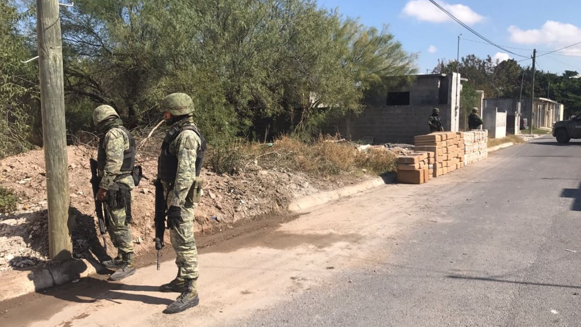 Aseguran paquetes con Marihuana en Miguel Alemán