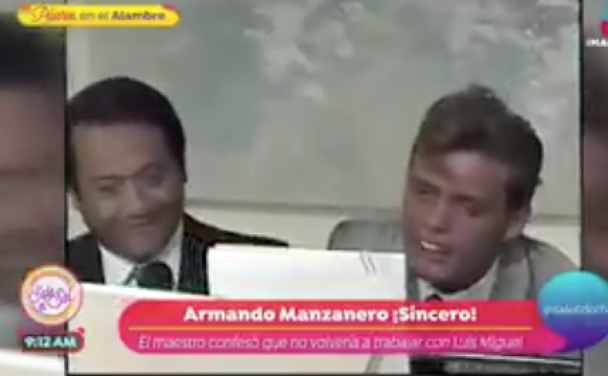 Armando Manzanero no quiere volver a trabajar con Luis Miguel