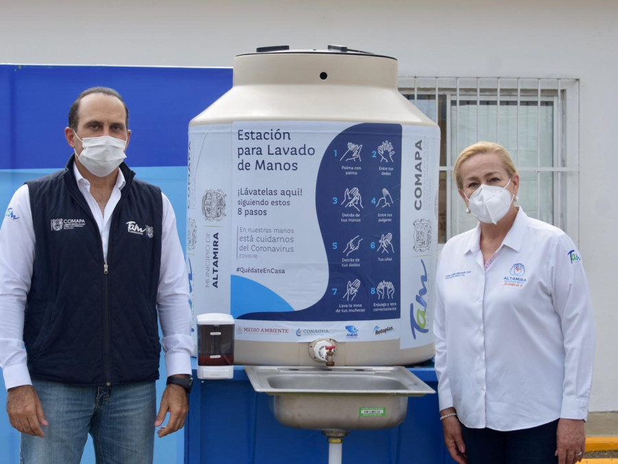 Refuerzan Ayuntamiento y COMAPA Altamira acciones contra COVID 19