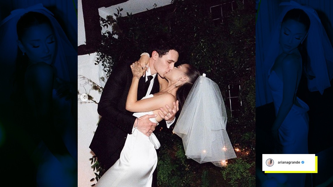 Ariana Grande comparte las primeras instantáneas de su boda