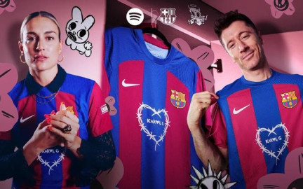 Así luce la nueva camiseta del Barça en colaboración con Karol G