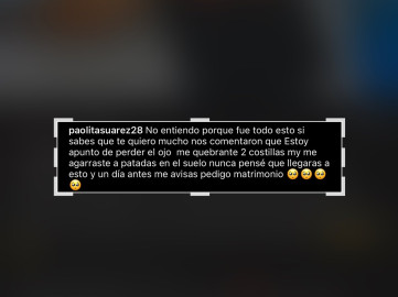 Paola Suárez es hospitalizada por agresión de su pareja