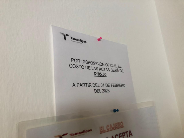 Suben precios de actas en Registro Civil 