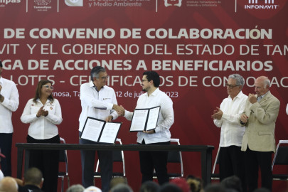 Infonavit y gobierno de Tamaulipas firman convenio para facilitar créditos