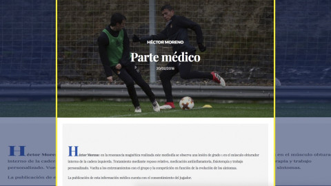 Héctor Moreno sin fecha de regreso tras lesión