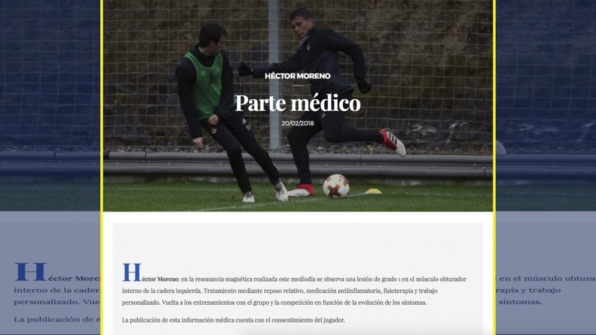 Héctor Moreno sin fecha de regreso tras lesión