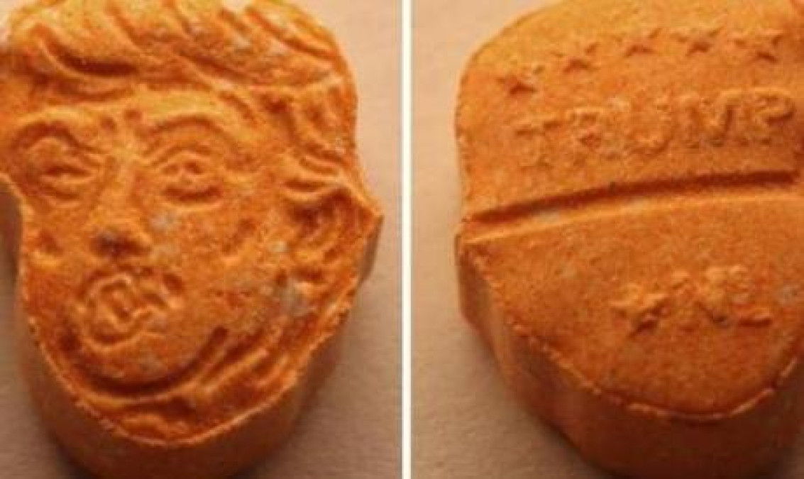 Confiscan drogas con la cara de Trump