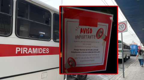 Sube a 14 pesos tarifa de peseras