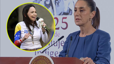Sheinbaum se pronuncia sobre lo ocurrido con María Corina Machado en Venezuela