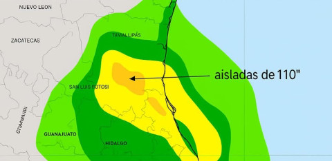 PC alerta por impacto de la tormenta tropical Barry en Tamaulipas 