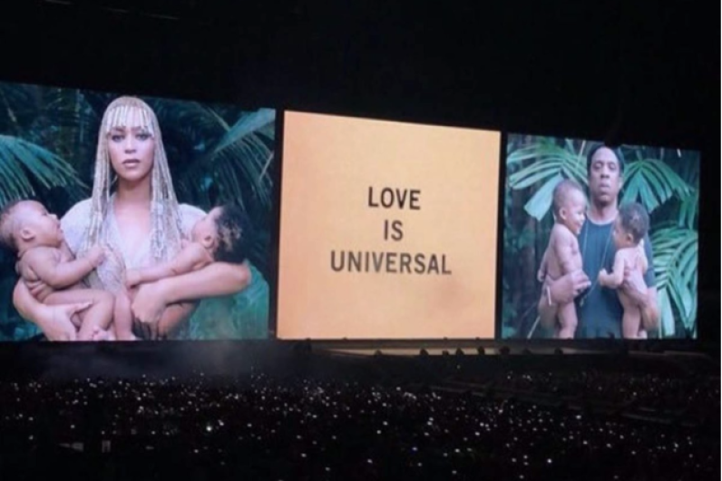 ¿Beyoncé presentó a sus gemelos en un concierto?
