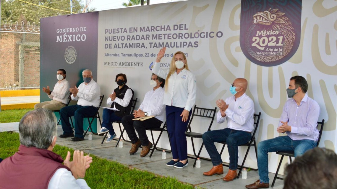 Inauguran Gobierno Municipal y CONAGUA Radar Meteorológico en Altamira