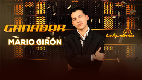 Mario Girón se proclamó ganador de La Academia 2024