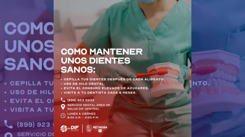 Promueve DIF Reynosa la salud dental con atención gratuita