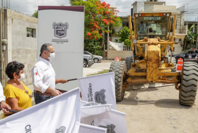 Agilizan los trabajos de pavimentación en  Madero