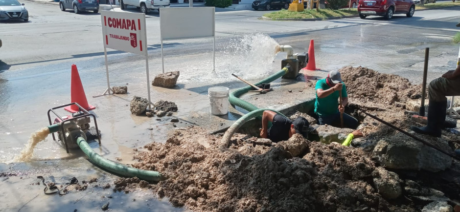 Solucionó COMAPA fugas de agua potable en Fuentes Coloniales y Aztlán