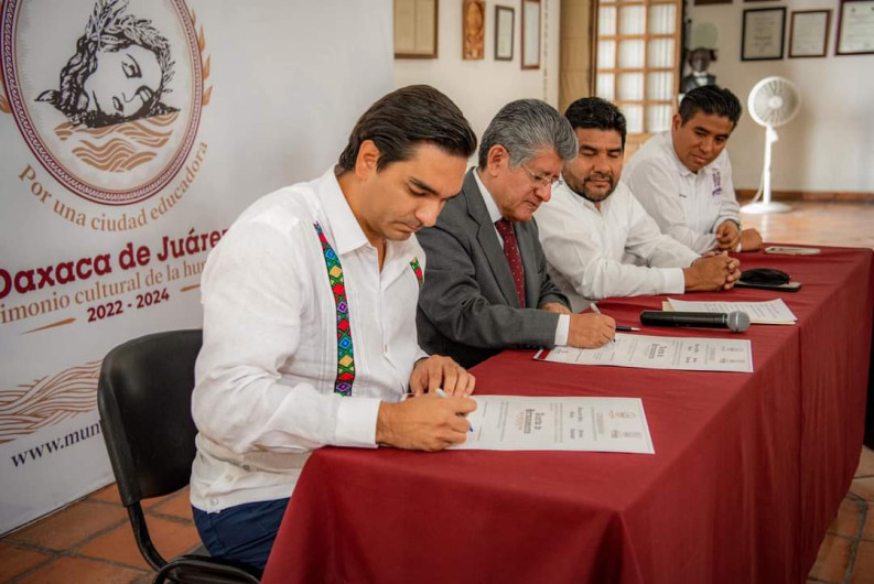 Firman Reynosa y Oaxaca Acta Hermanamiento, buscan impulsar turismo, arte, cultura y comercio