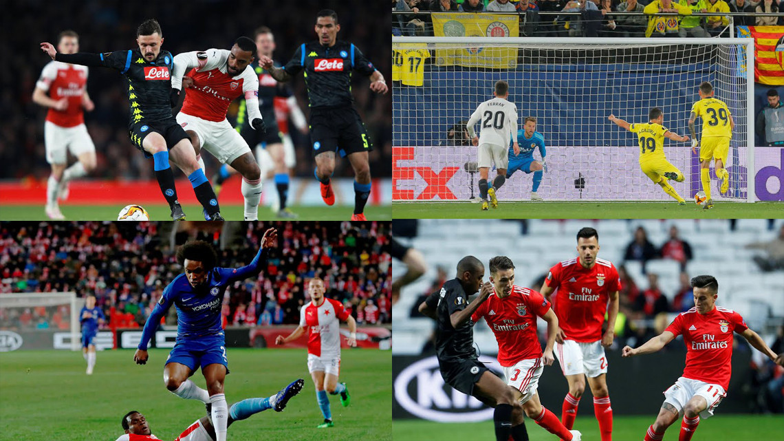 Resultados de los Cuartos de Final de ida de la Europa League