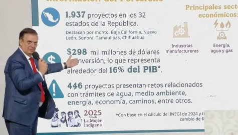 Tamaulipas entre los estados con más inversiones: Ebrard