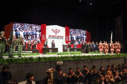 Rinde Carlos Peña Ortiz segundo informe de gobierno