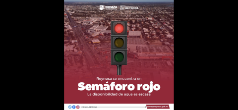 Continúa COMAPA exhortando a cuidar el agua, tras semáforo rojo