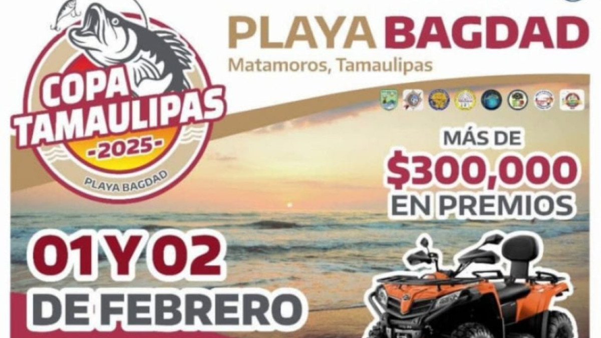 Arranca Torneo de Pesca en Playa Bagdad Matamoros `Copa Tamaulipas 2025´
