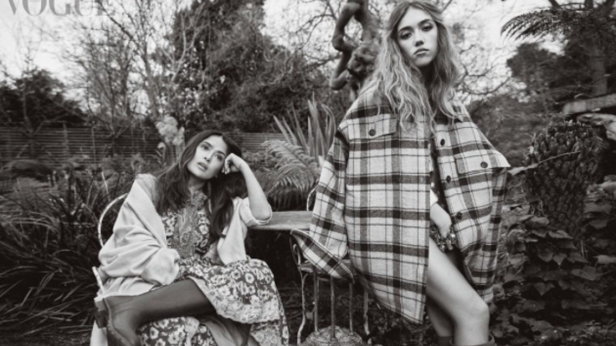 Salma Hayek y su hija posan juntas para la revista Vogue