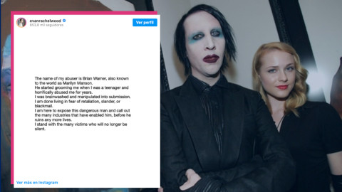 Evan Rachel Wood acusa de abuso sexual a Marilyn Manson