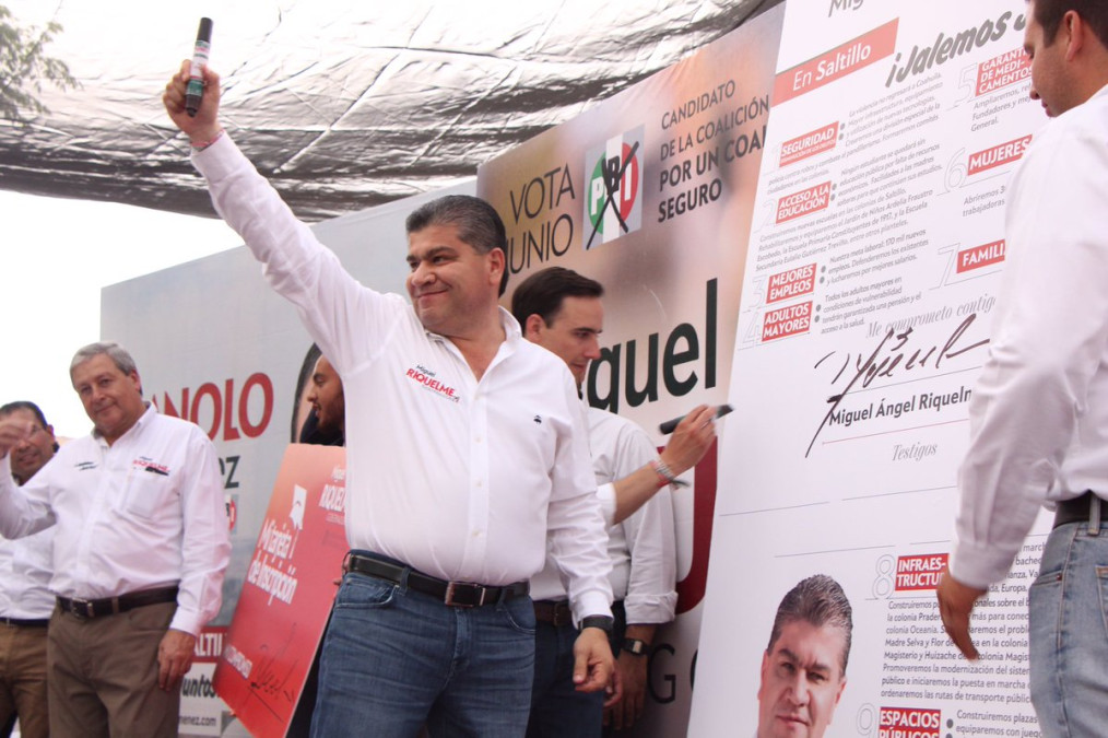 Miguel Riquelme aventaja a Guillermo Anaya con más de un punto porcentual